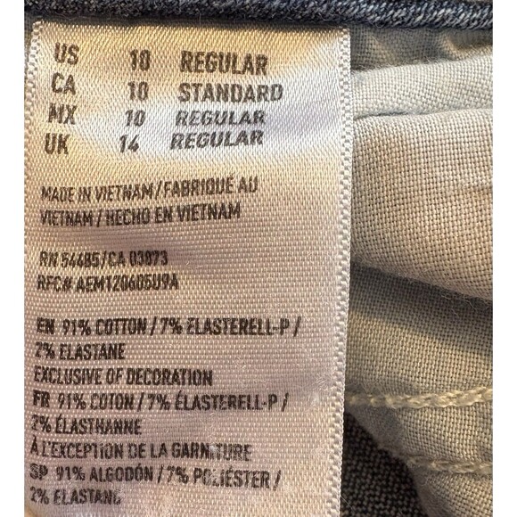 American Eagle Outfitters Women’s Y2K Low Rise Kick Boot Stretch Jeans Size 10 - Picture 10 of 11
